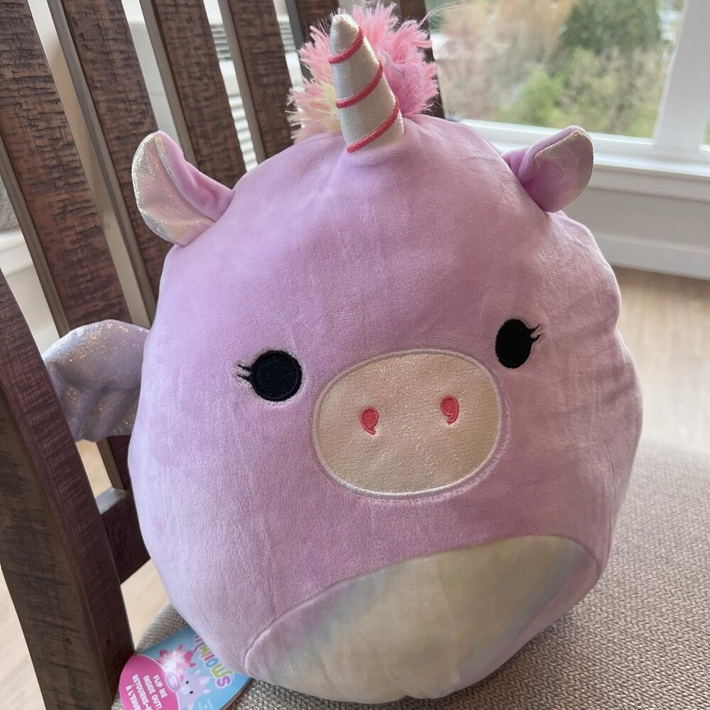 LARGE NWT Squishmallows Flip-A-Mallows Henley the Unicorn and Alicorn
